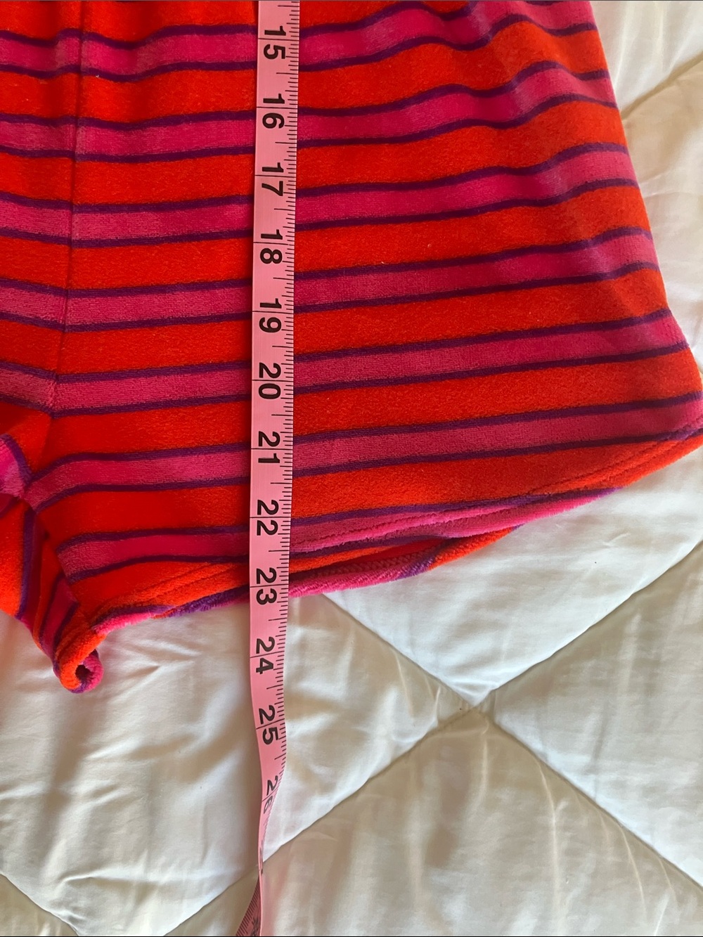 URBAN RENEWAL Terrycloth Retro Red+Pink+Purple Striped Strapless Romper M NWT - Picture 7 of 10